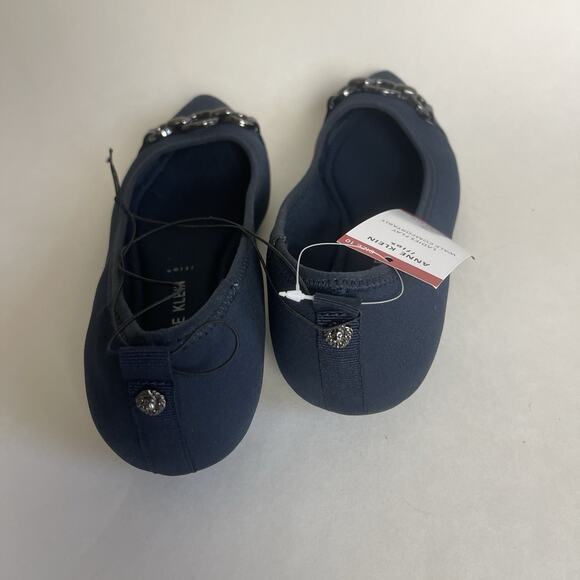 Anne Klein AK Iflex Akodenna Navy Flats Women’s Doll Shoes Size 10M Navy Blue - Picture 5 of 15